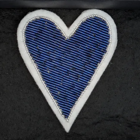 Broche Coup de cœur bleu