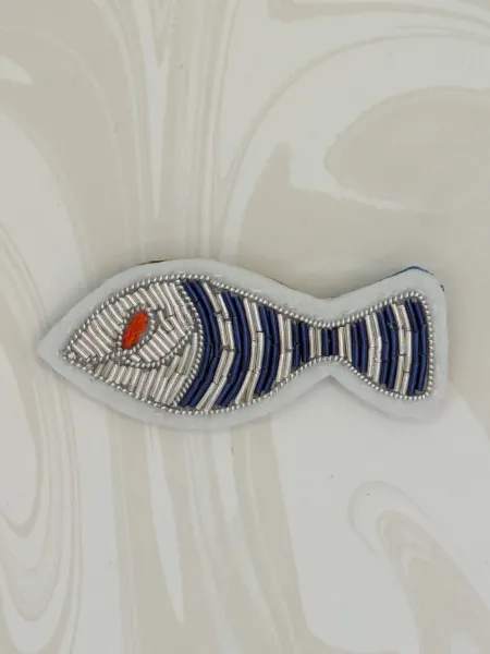 Broche Poisson en marinière